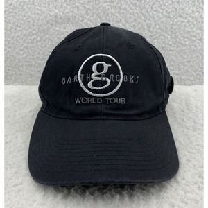 VTG Garth Brooks World Tour‎ Unisex Hat Snapback 2000 Country Fan Fair Pin Black